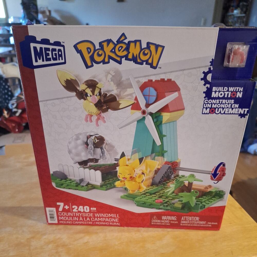 MEGA Pokémon Countryside Windmill~240 Blocks and Game Construction new in box